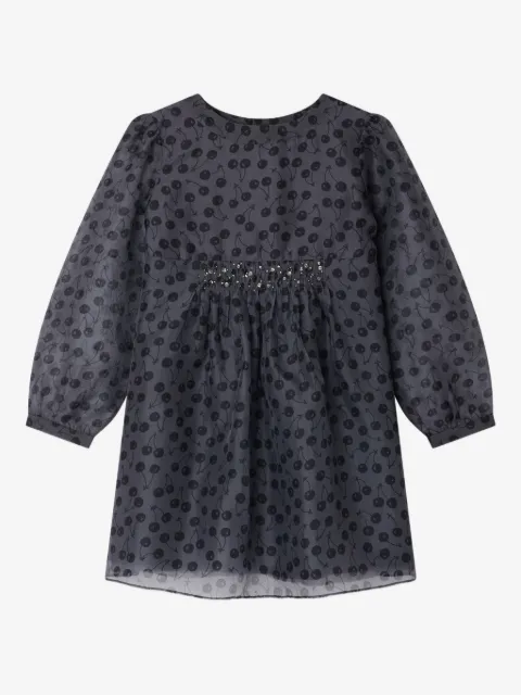 Bonpoint cherry-print embellished casual dress