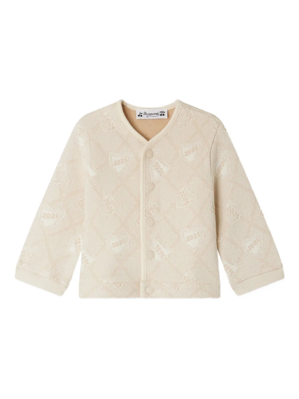 Bonpoint Vest met grafisch patroon Beige