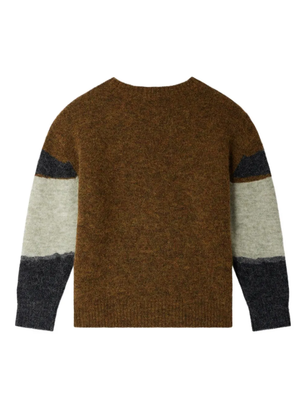 Bonpoint Javier wollen trui met paardenprint Bruin