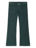 Bonpoint corduroy patch-pocket trousers - Green