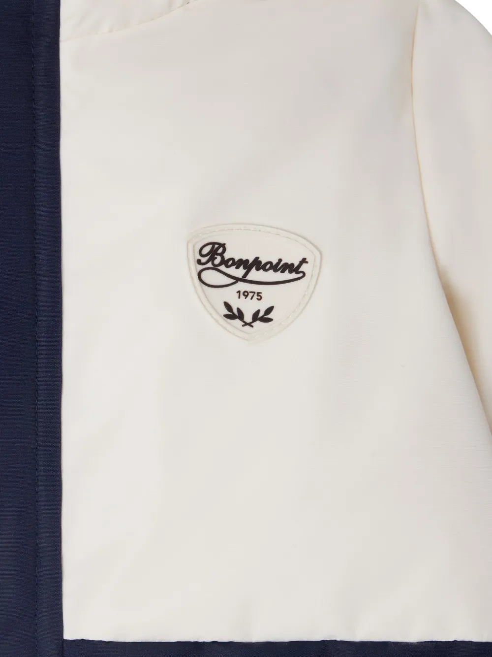 Bonpoint Tweekleurig skipak met capuchon Blauw