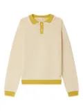 Bonpoint textured-knit polo shirt - Neutrals