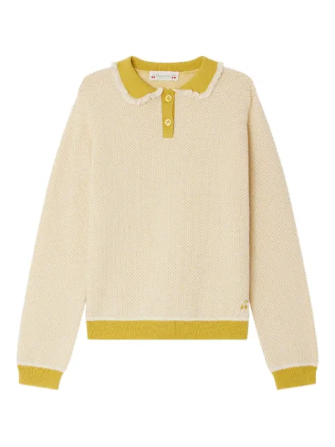 Bonpoint textured-knit polo shirt