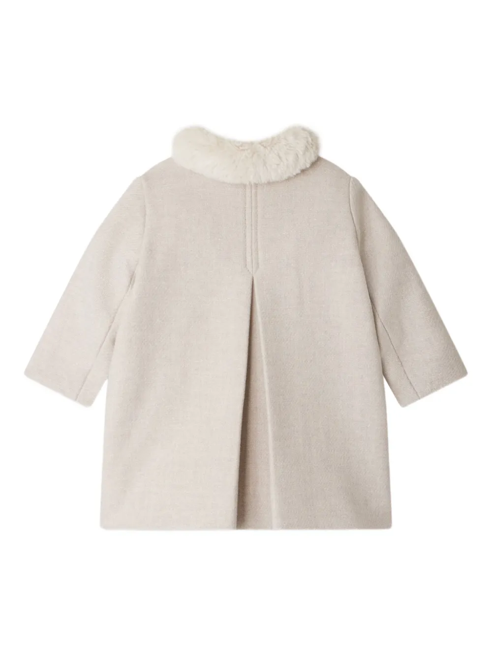 Bonpoint Moka jas met dubbele rij knopen Beige
