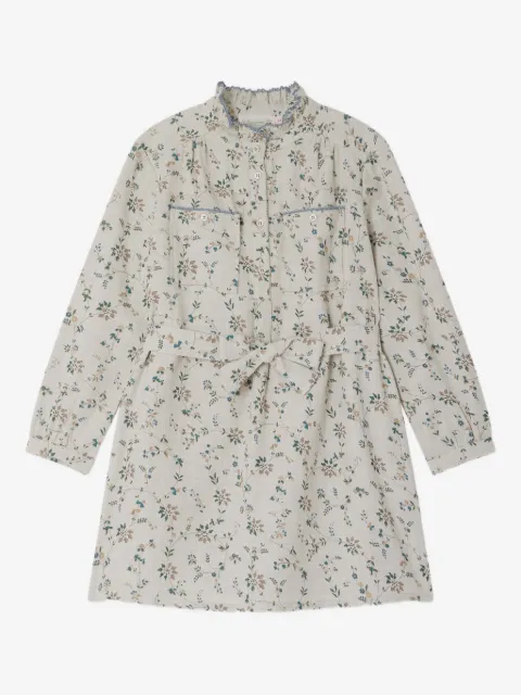 Bonpoint robe fleurie Tiphany à col volanté