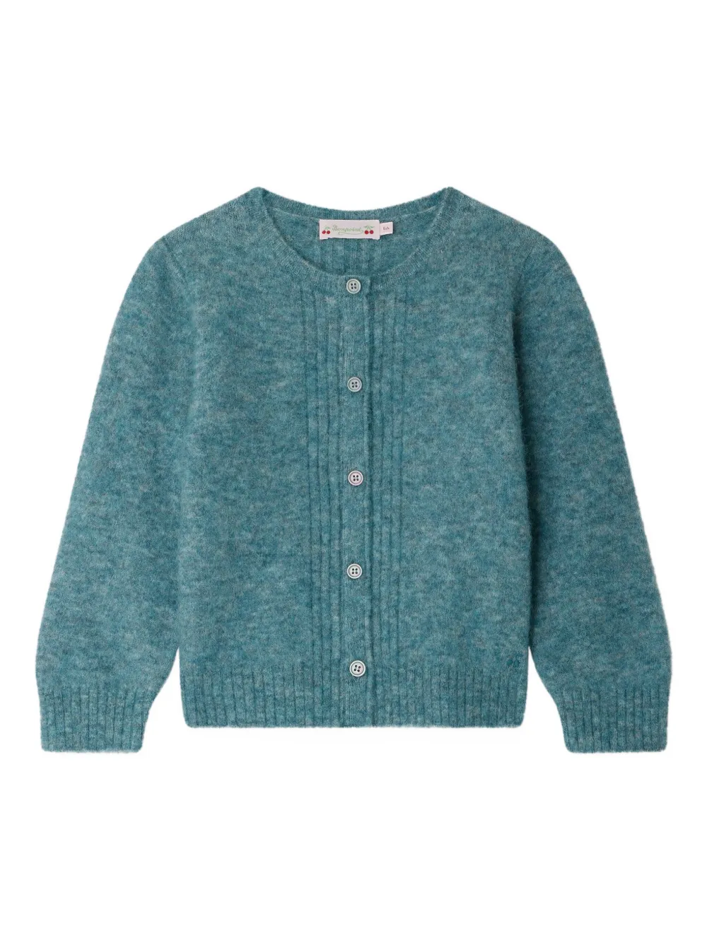 Bonpoint Vest van wolblend met knopen Blauw