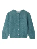 Bonpoint button-front wool blend cardigan - Blue