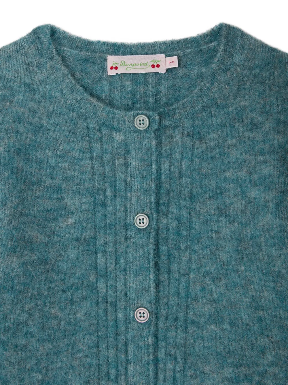Bonpoint Vest van wolblend met knopen Blauw
