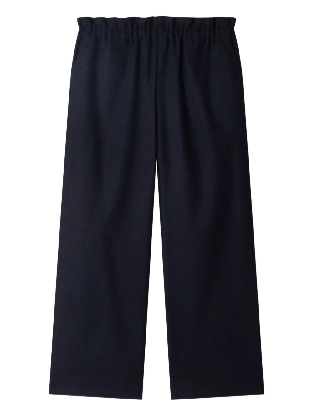 Bonpoint Broek met elastische taille en visgraatpatroon Blauw