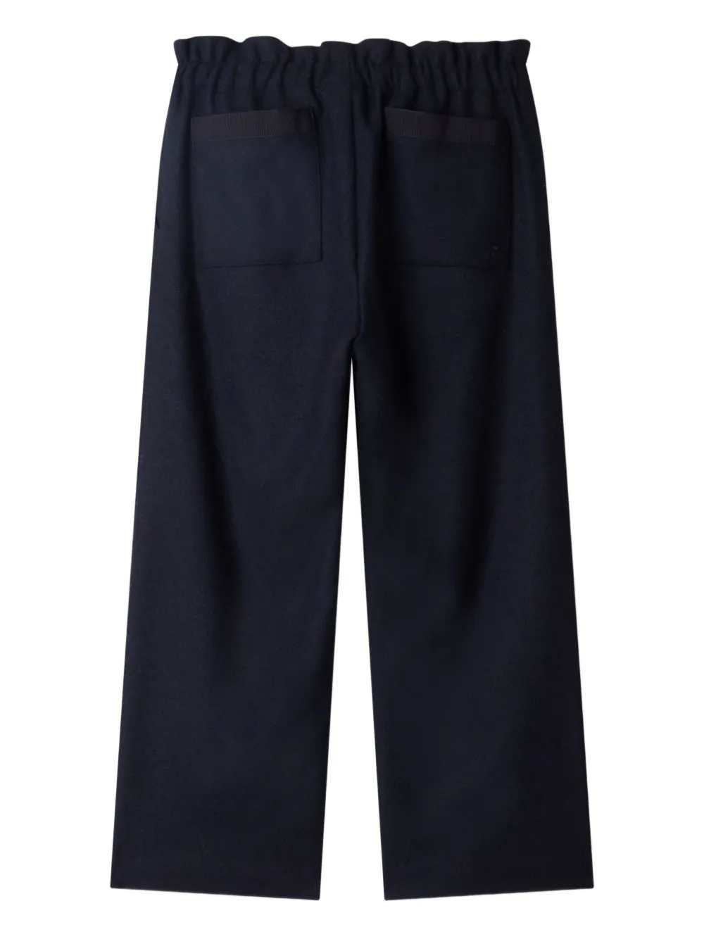 Bonpoint Broek met elastische taille en visgraatpatroon Blauw