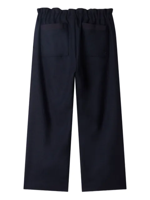 Bonpoint elastic-waist herringbone trousers