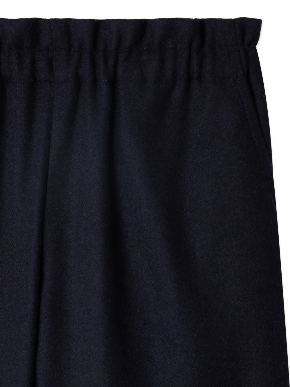 Bonpoint Broek met elastische taille en visgraatpatroon Blauw