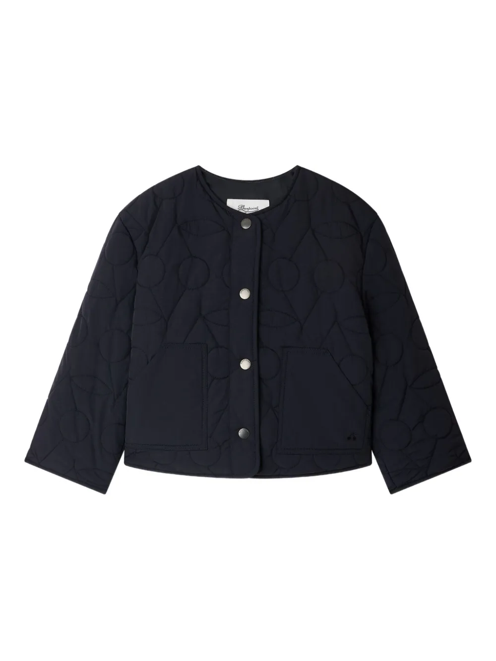 Bonpoint Gewatteerde jas met patroon Blauw