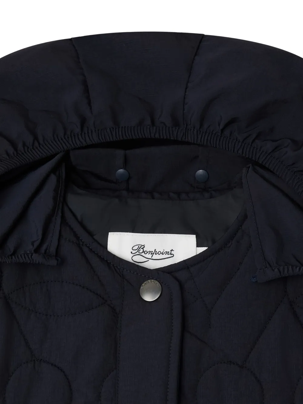 Bonpoint Gewatteerde jas met patroon Blauw
