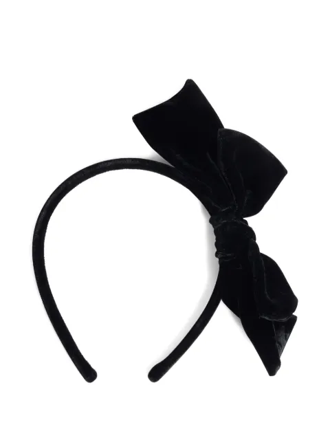 Bonpoint bow-detail velvet headband