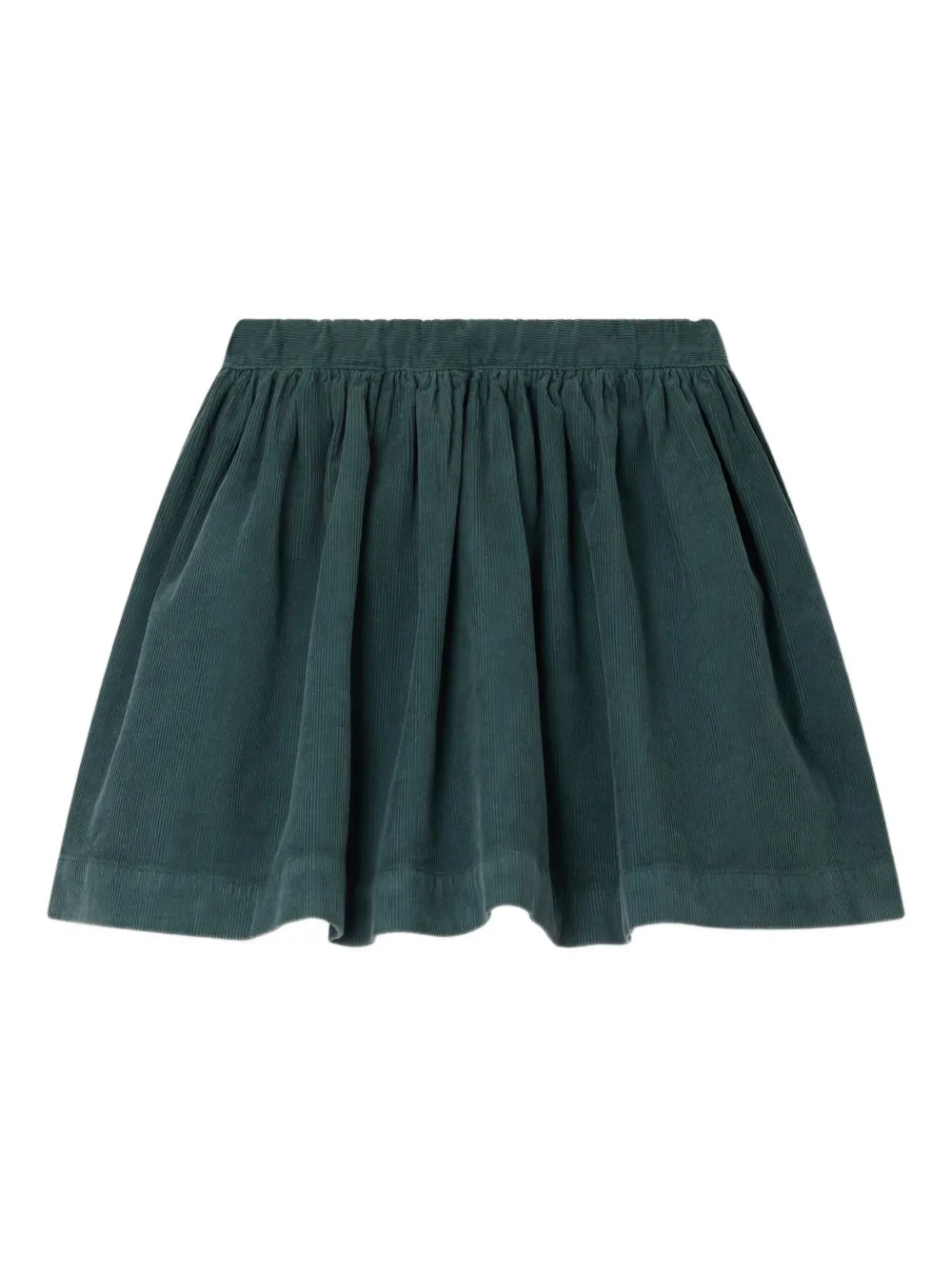 Bonpoint corduroy gathered skirt Groen