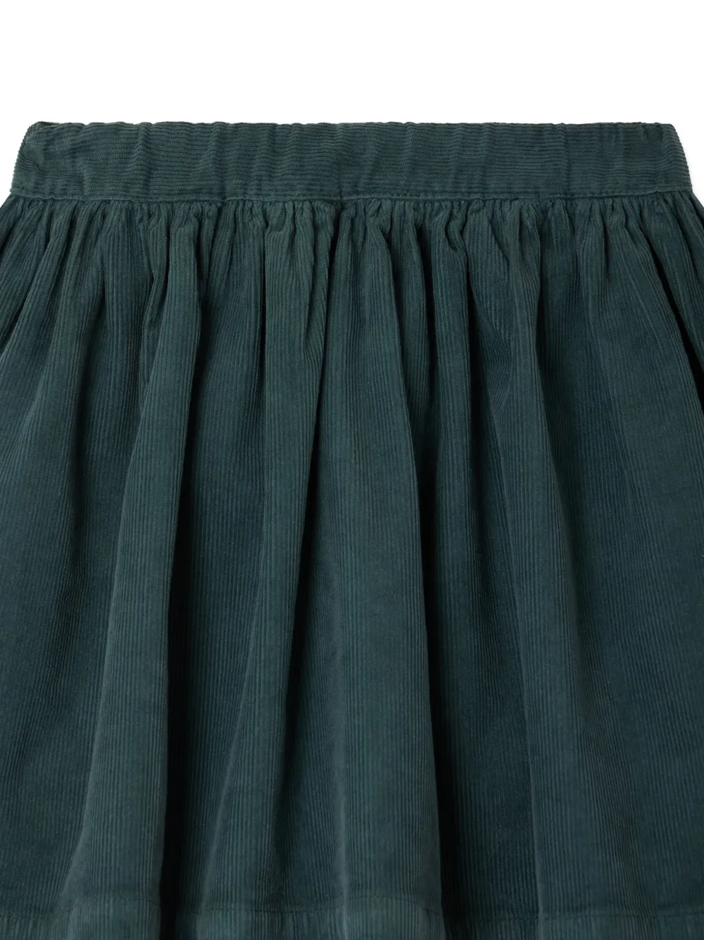 Bonpoint corduroy gathered skirt Groen