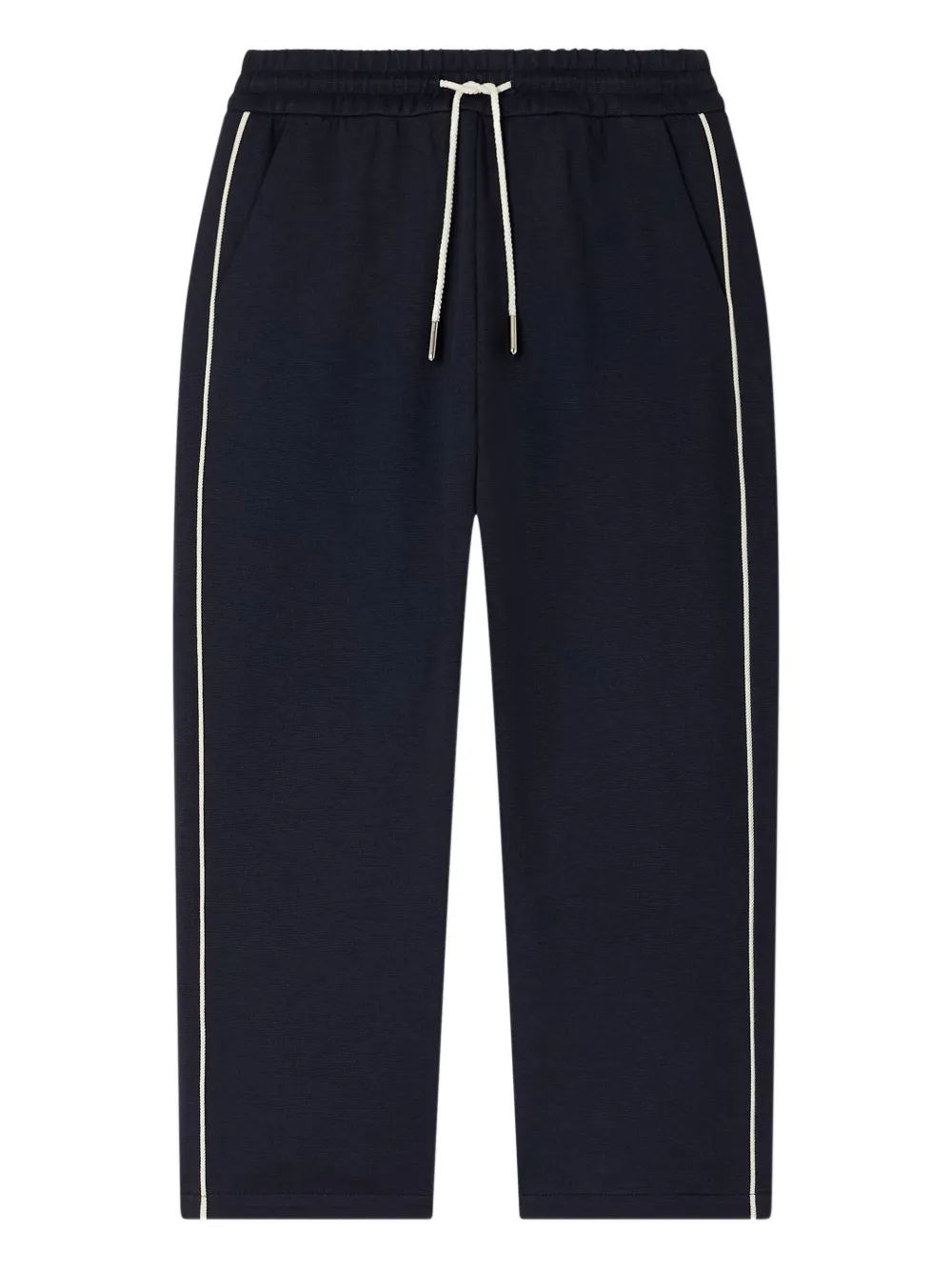 Bonpoint Jemia cherry-embellished side-stripe trousers | Black | Image 1