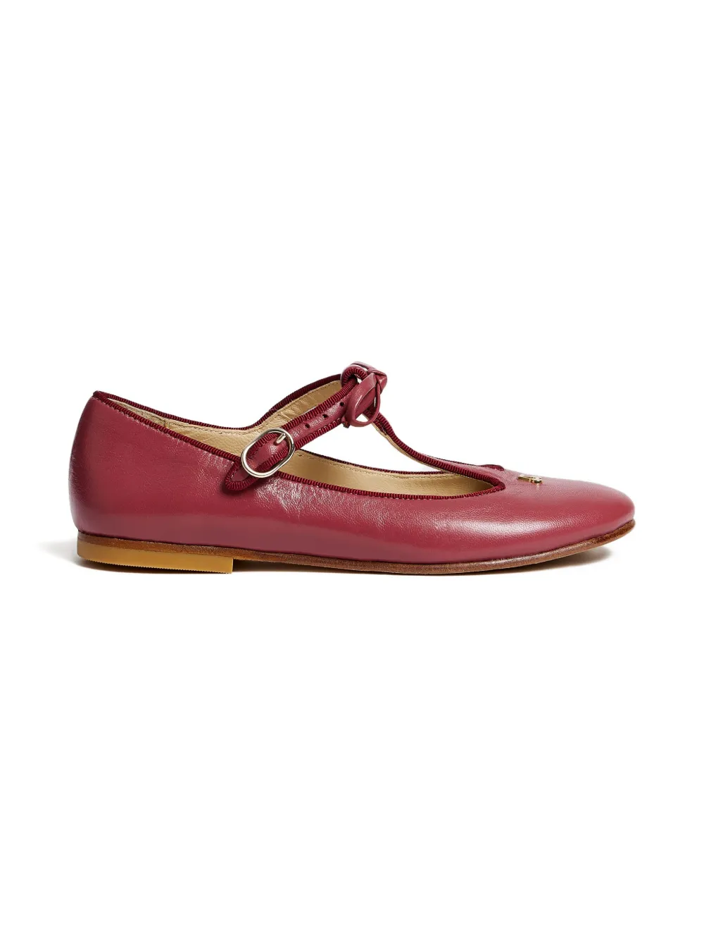 Bonpoint bow T-bar ballerina Red
