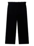 Bonpoint elastic-waist velvet trousers - Black