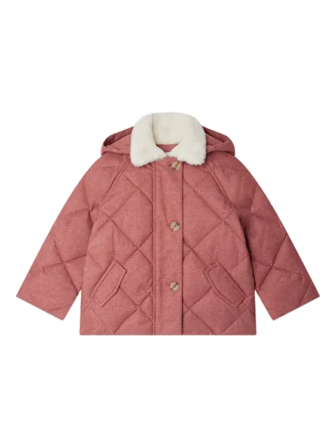 Bonpoint Cappotto Janice trapuntato in pelliccia sintetica