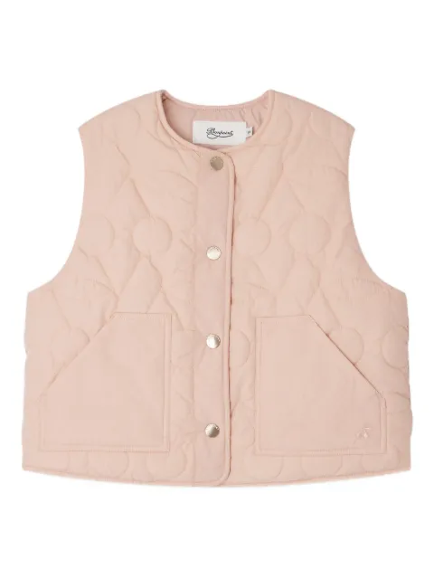 Bonpoint quilted floral-pattern vest