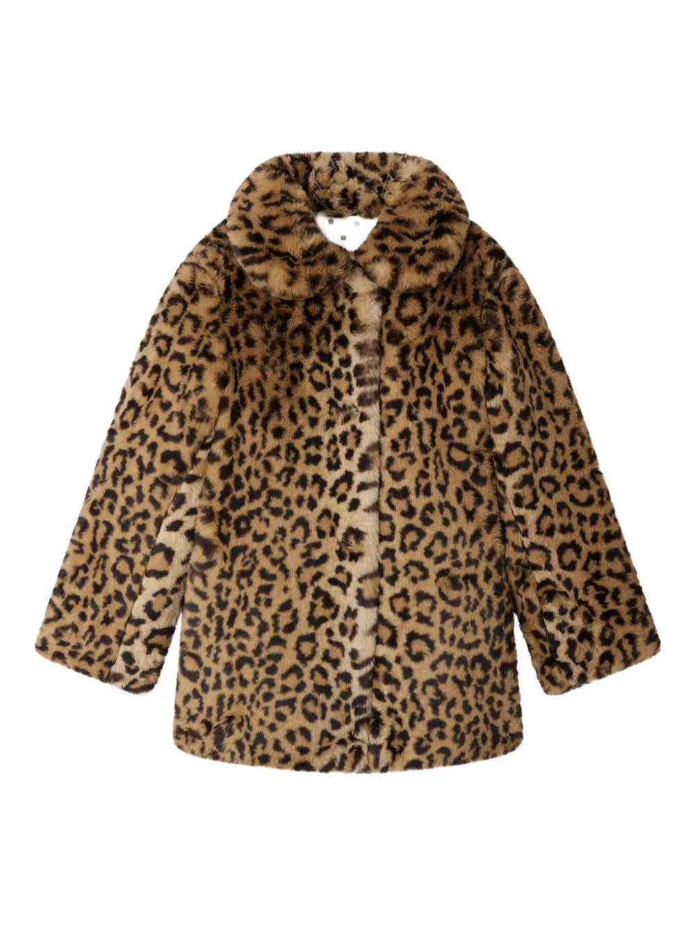 Bonpoint Jas met luipaardprint Beige
