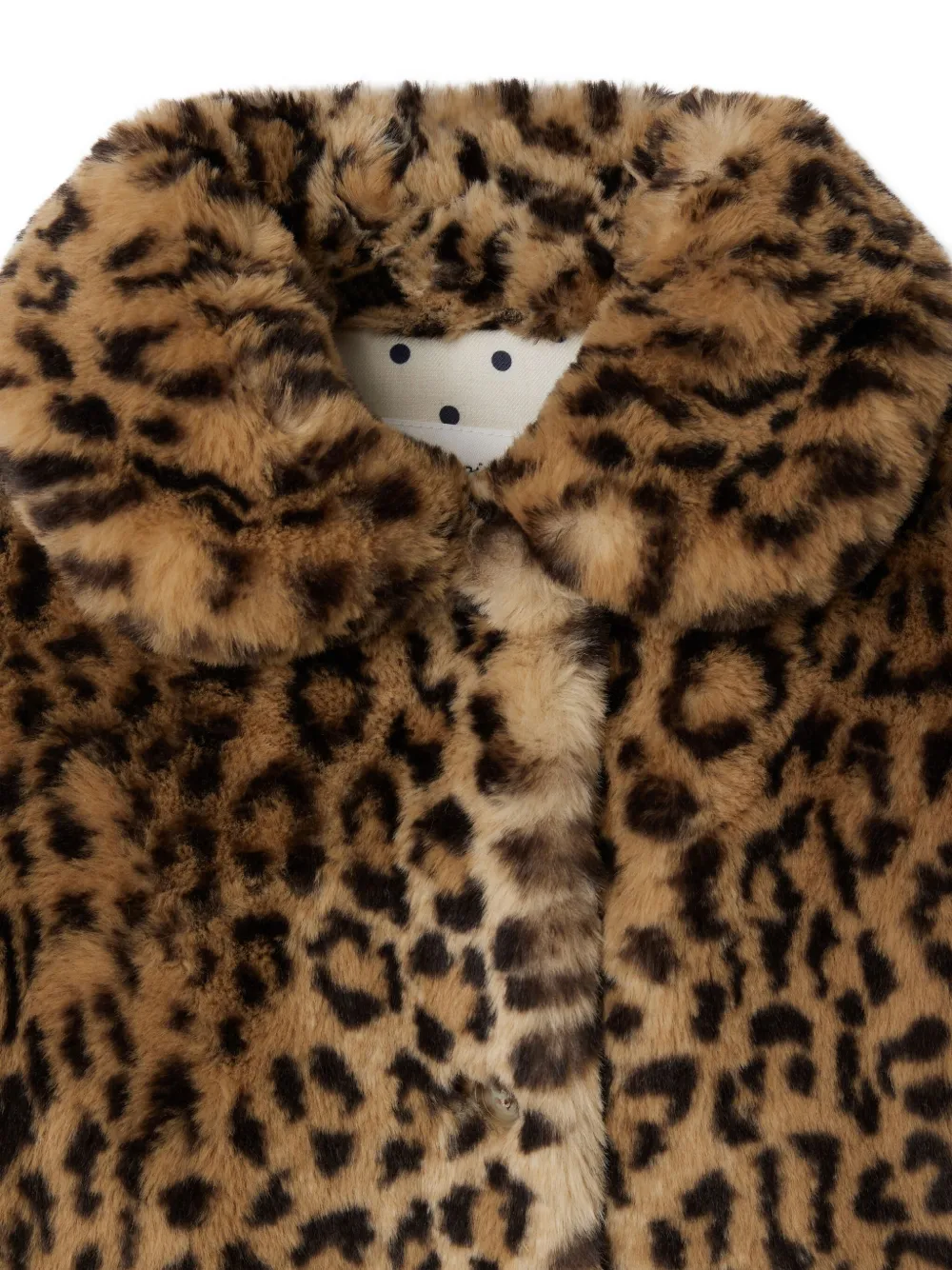 Bonpoint Jas met luipaardprint Beige