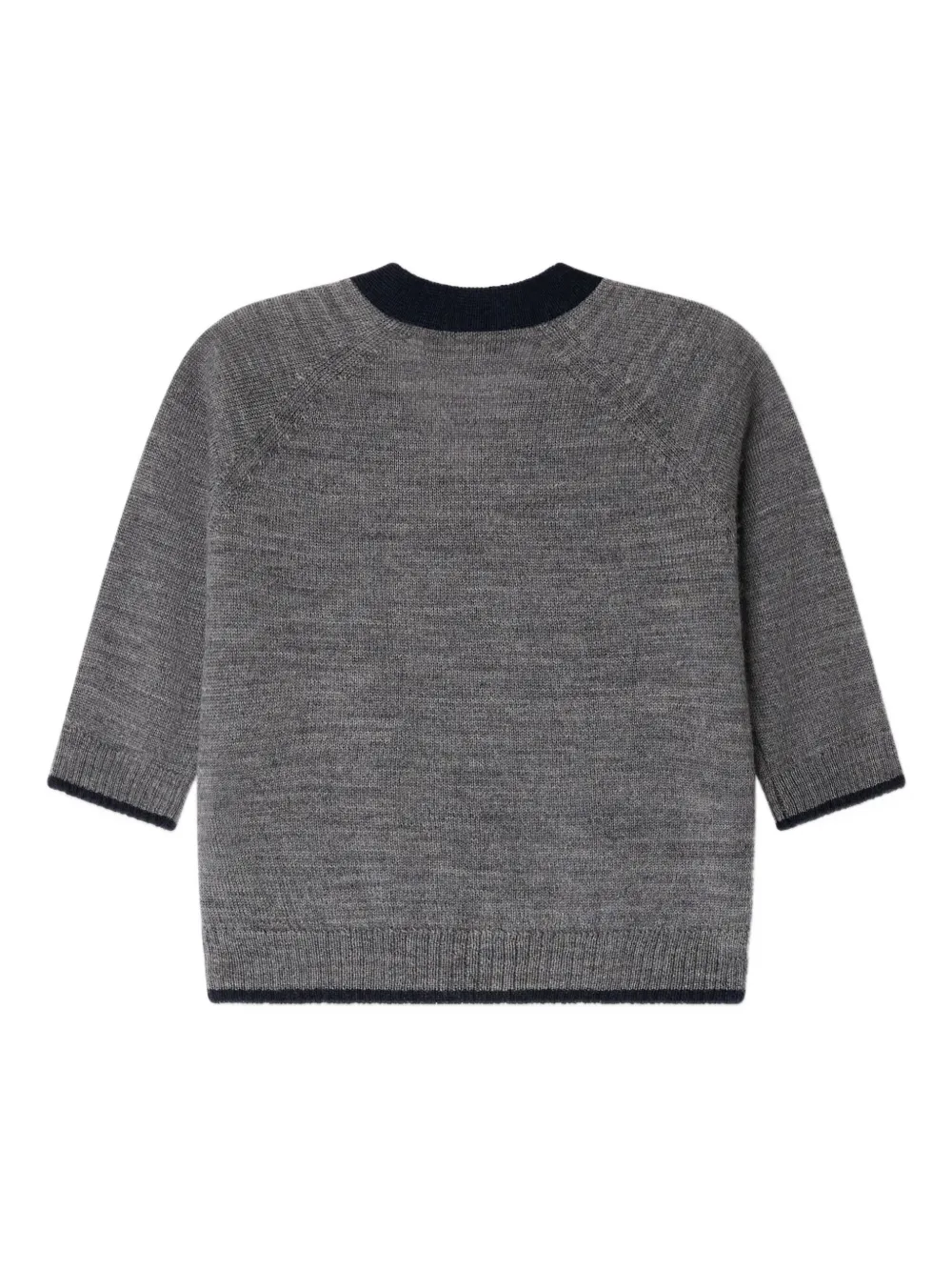 Bonpoint wool buttoned cardigan Grijs