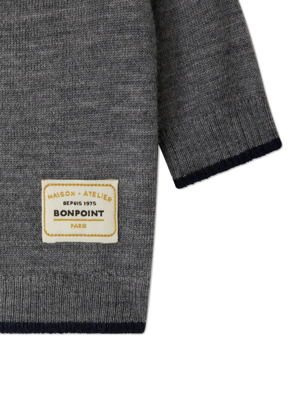 Bonpoint wool buttoned cardigan Grijs