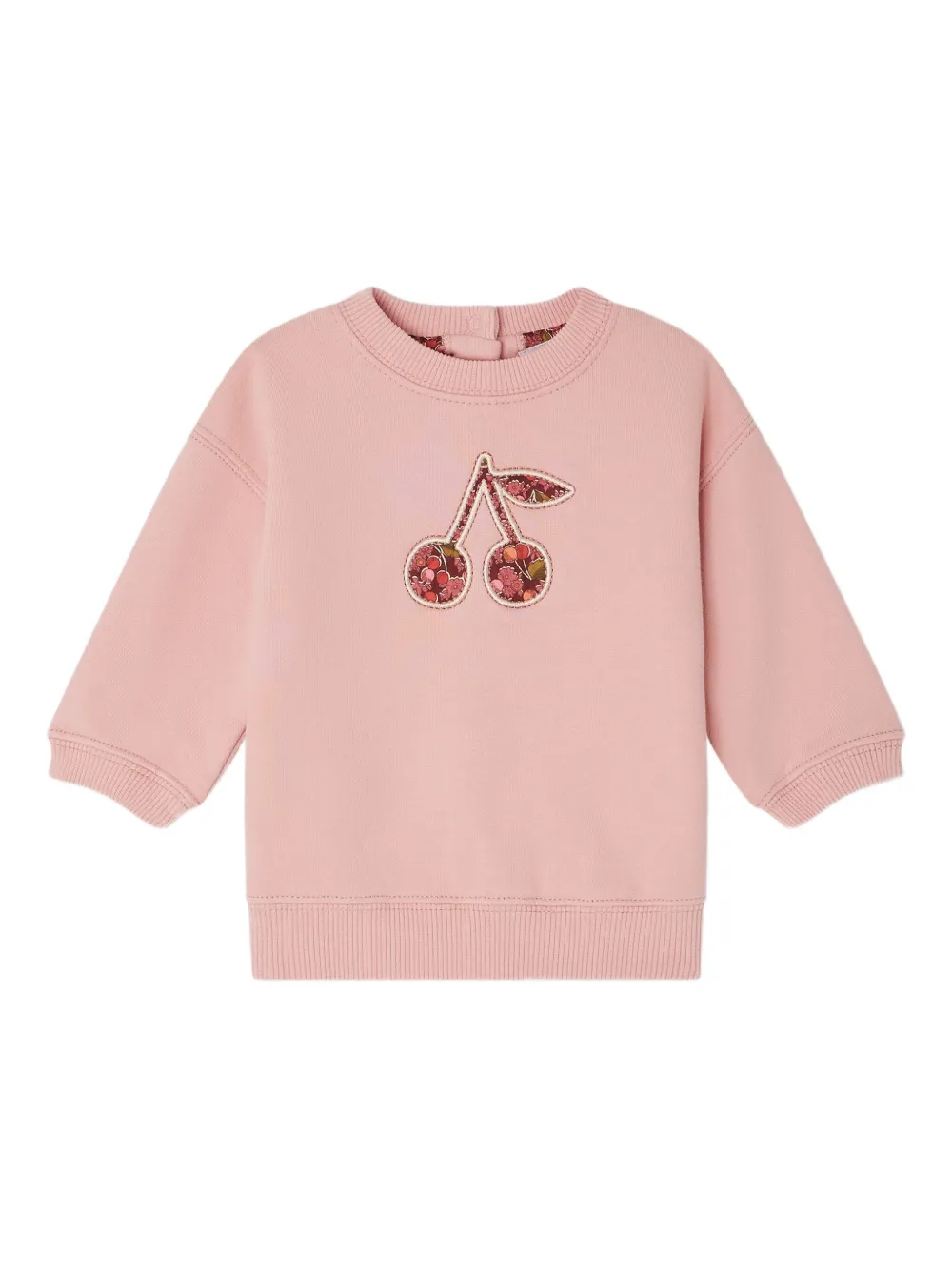 Bonpoint Dahlia floral-cherry sweatshirt | Pink | Image 1
