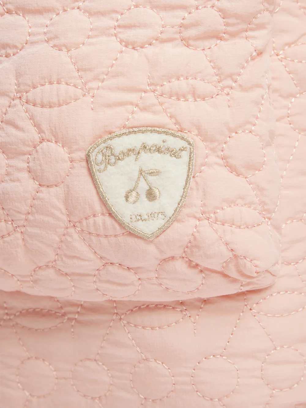 Bonpoint Gewatteerde rugzak met logopatch Roze