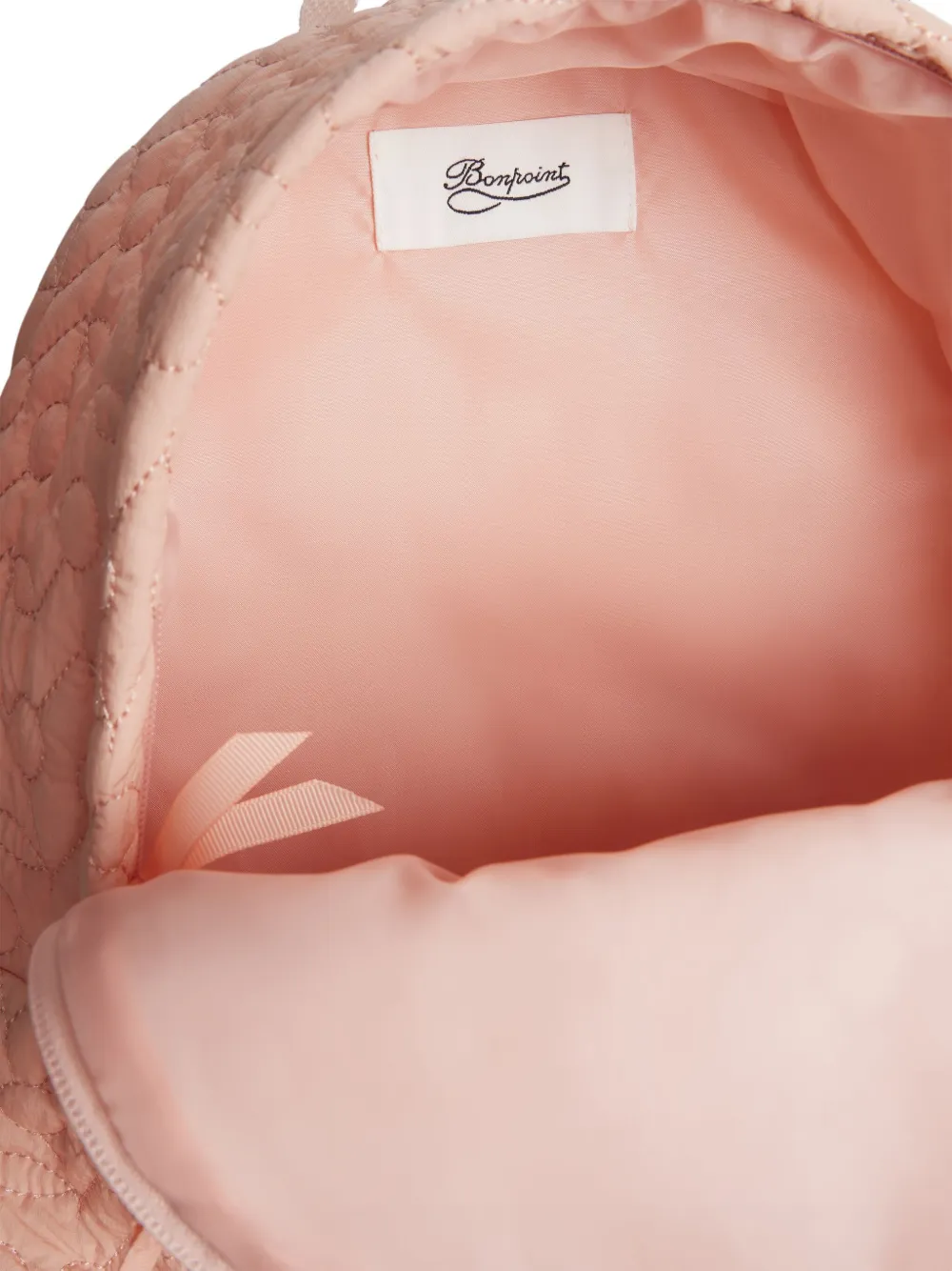 Bonpoint Gewatteerde rugzak met logopatch Roze