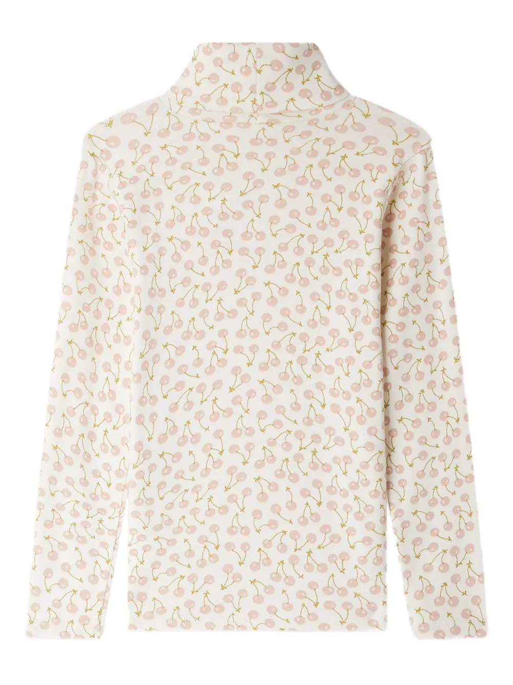 Bonpoint Tahiti T-shirt met kersenprint Beige