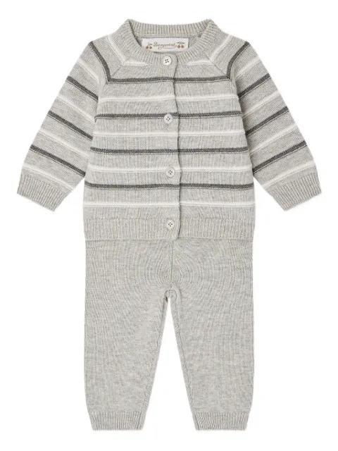 Bonpoint Justio striped knitted set
