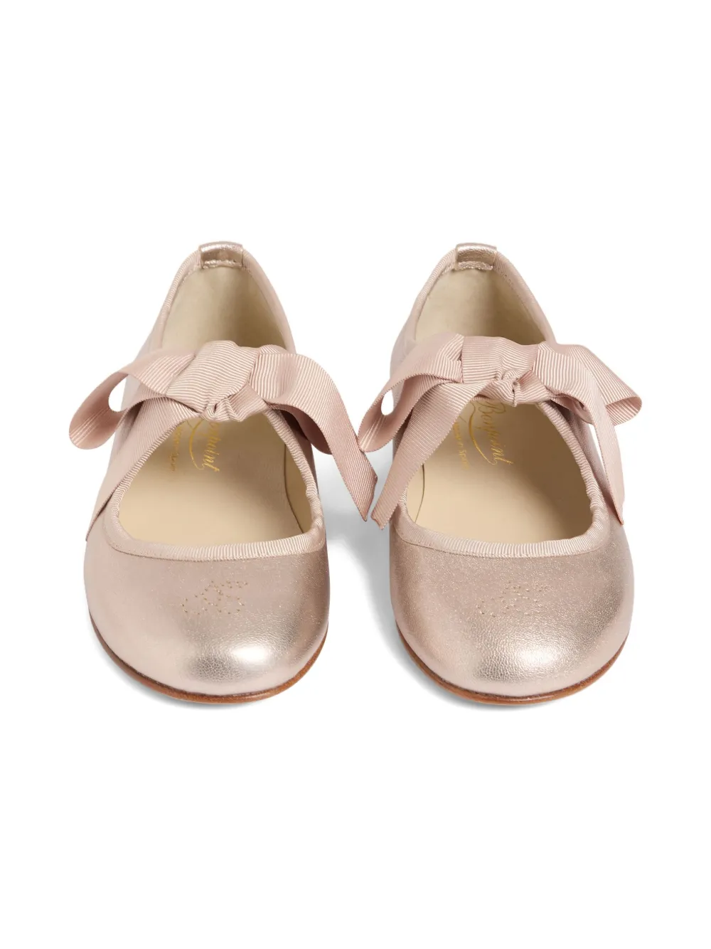 Bonpoint bow-detail ballerina shoes Pink