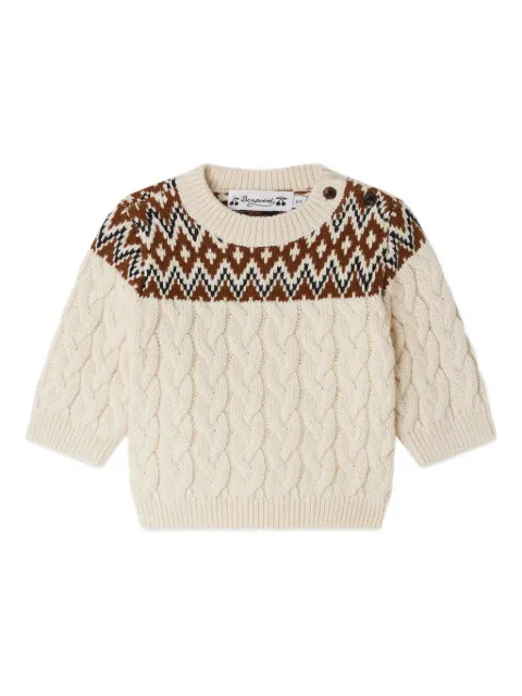 Bonpoint cable-knit patterned sweater knitwear