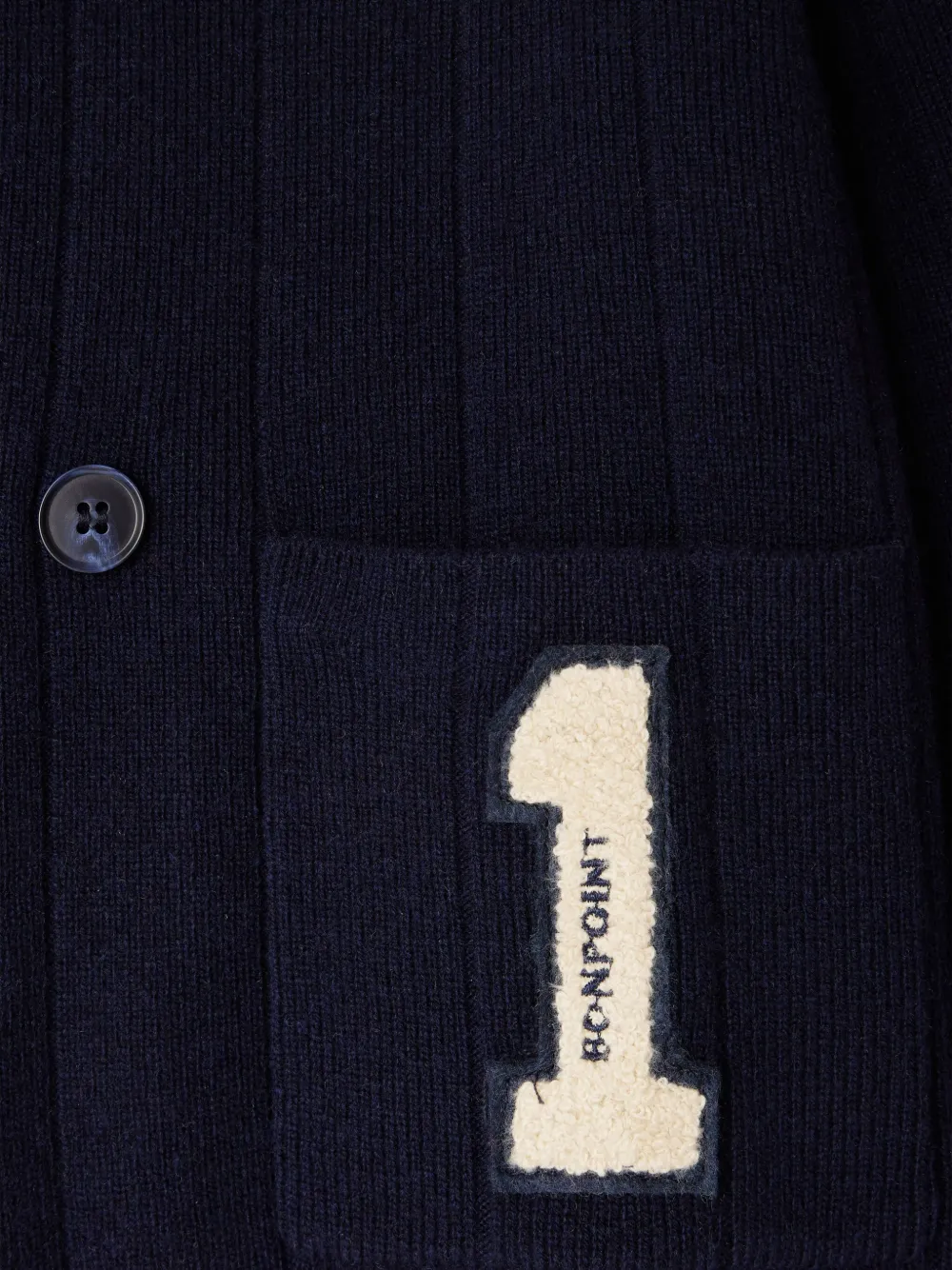 Bonpoint Vest met dubbele rij knopen Blauw