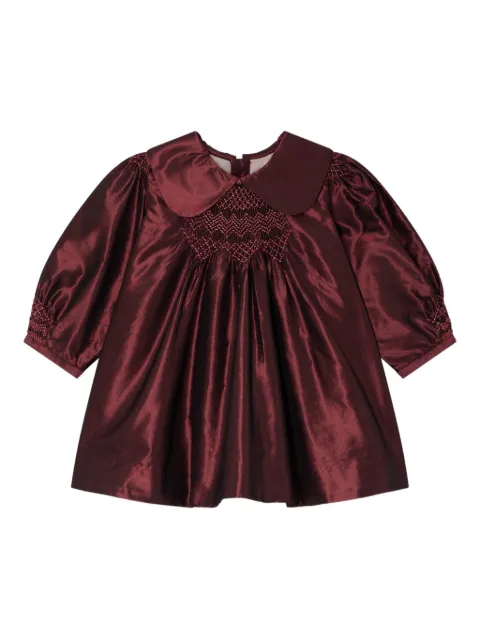 Bonpoint smocking-detail peter-pan-collar dress