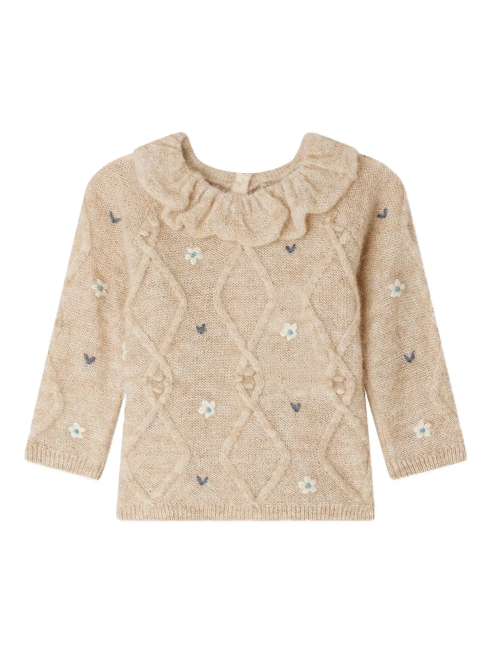 Bonpoint Vest met ruches Beige