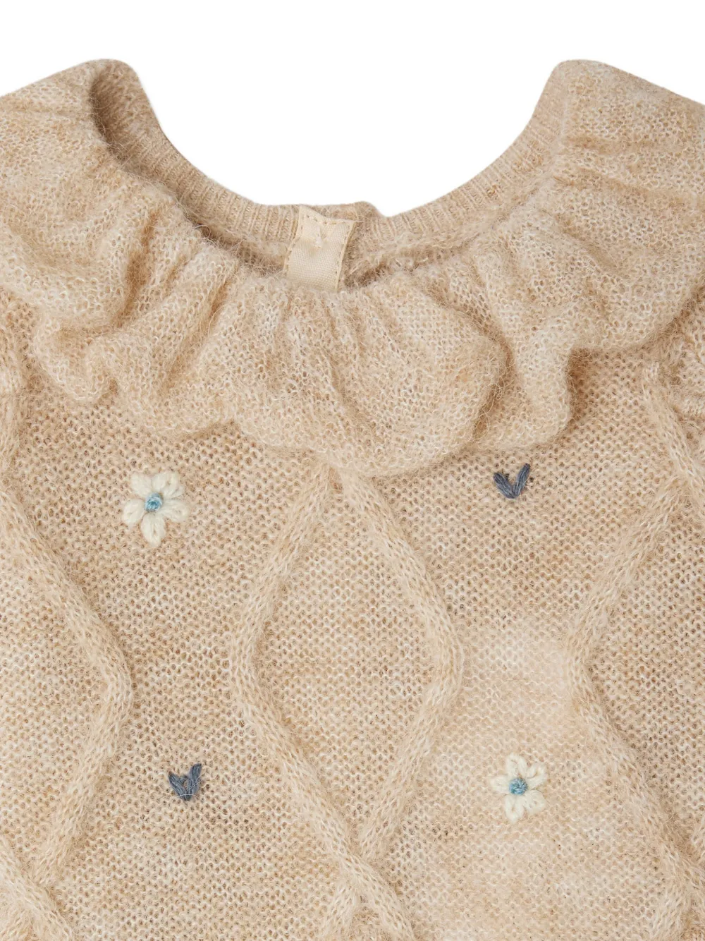 Bonpoint Vest met ruches Beige