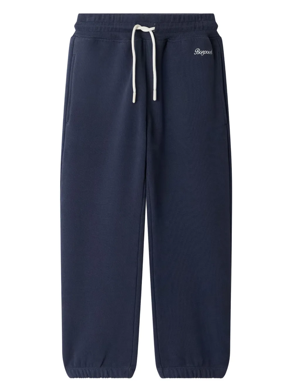 Bonpoint Joggingbroek met borduurwerk en trekkoord Blauw