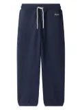 Bonpoint embroidered drawstring joggers - Blue