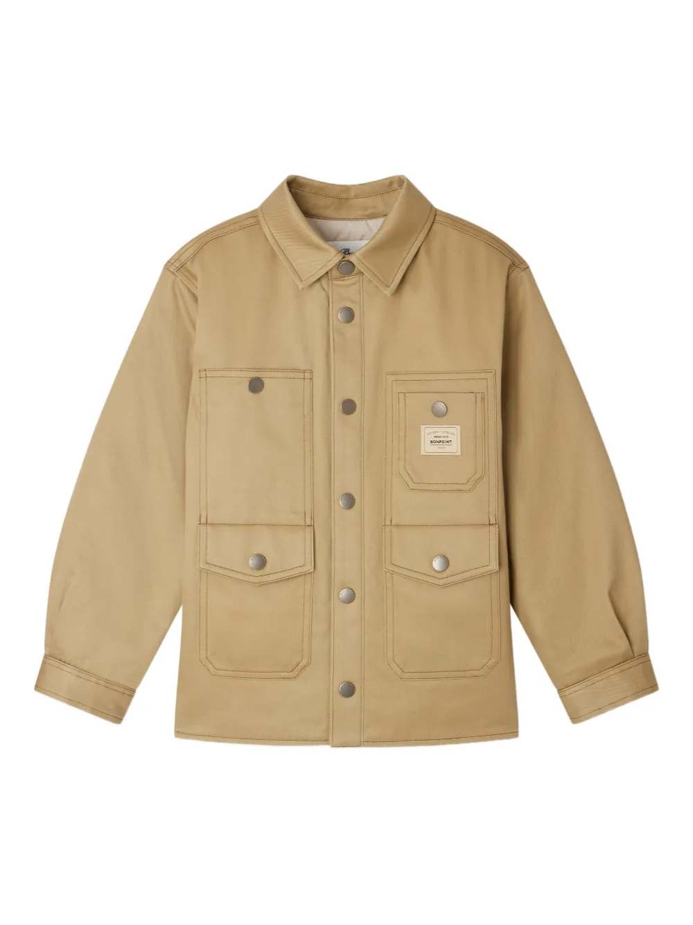 Bonpoint Joey shirt van biologisch katoen Beige