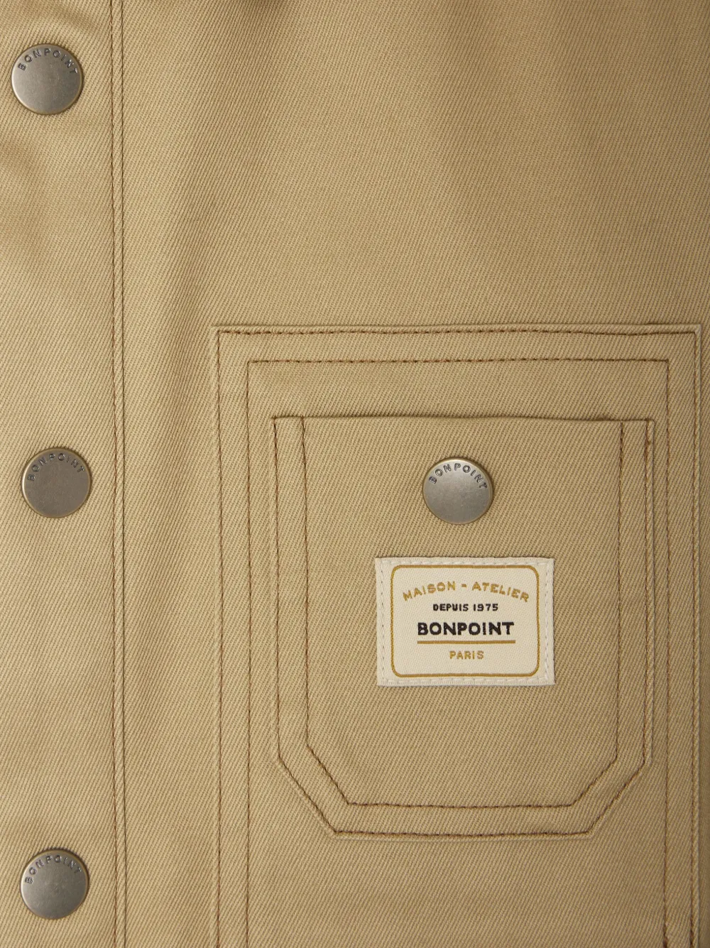Bonpoint Joey shirt van biologisch katoen Beige