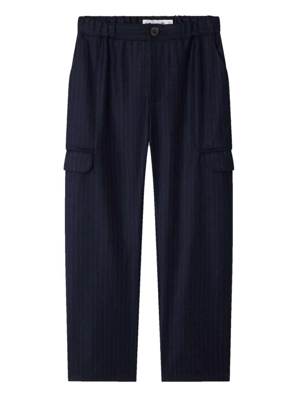 Bonpoint pinstripe wool cargo trousers Blauw