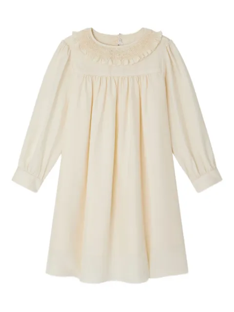 Bonpoint pearl-embellished smocked casual dress