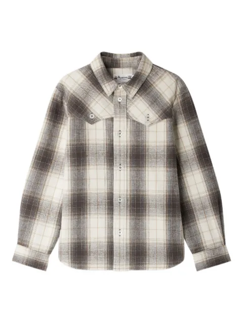 Bonpoint Jared checked yoke shirt