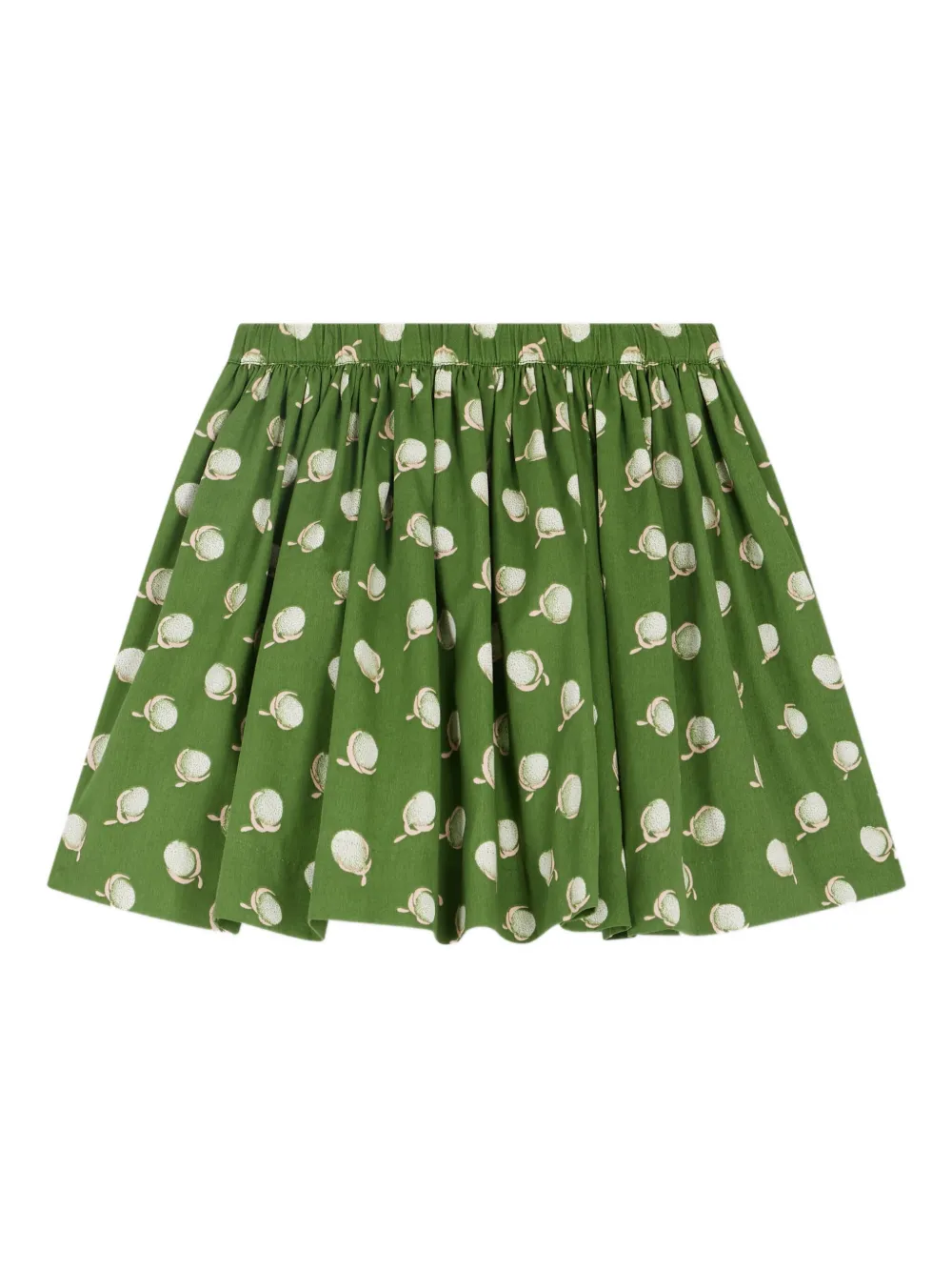 Bonpoint Gesmockte rok met katoenen print Groen
