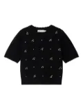 Bonpoint Justine crystal-embellished jumper - Black